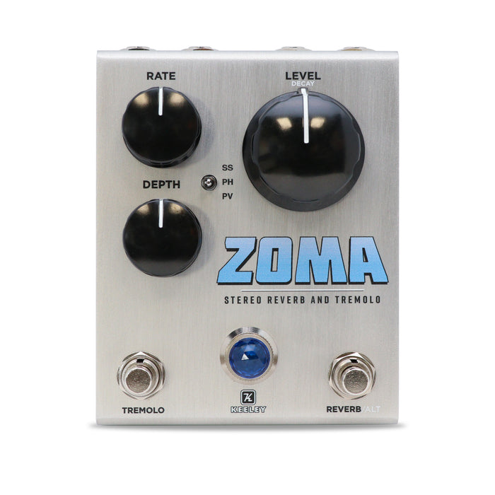 Keeley ZOMA Stereo Reverb And Tremolo Effects Pedal