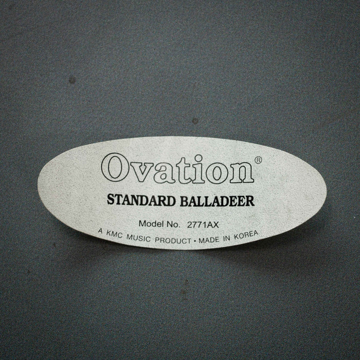 Ovation 2771AX Standard Balladeer w/Case - Natural - Preowned