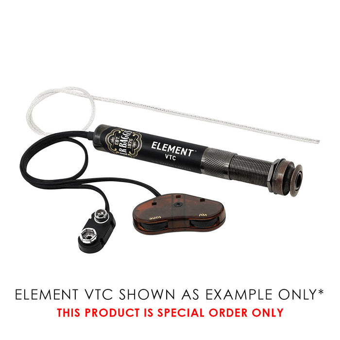 LR Baggs Element Active Pickup System with Volume & Tone Control - SPLIT SADDLE Vs