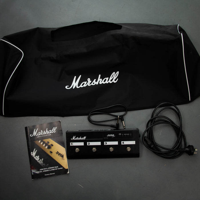 Marshall JVM210H 100W Guitar Amp Head w/Cover & Footswitch - Preowned