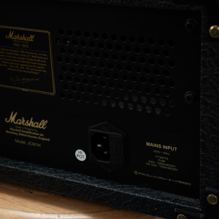 Marshall JCM1H 50th Anniversary Guitar Amplifier Head - Preowned