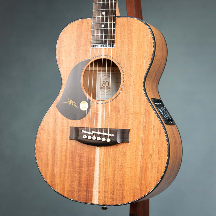 Maton EMBW6-LH Mini Blackwood Left Handed Acoustic Electric Guitar w/Case - 18103 2FD
