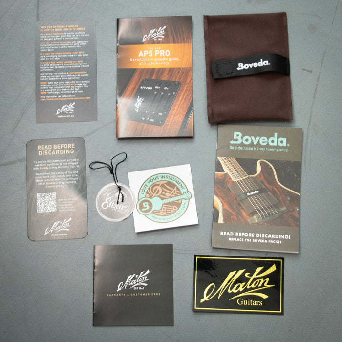 Maton EBW808C Blackwood Series Acoustic Electric Guitar w/Case - 33814 2FB