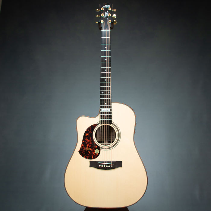 Maton Messiah EM100C-LH Dreadnought Left Handed Acoustic Electric Guitar w/Case - 5656 2FE