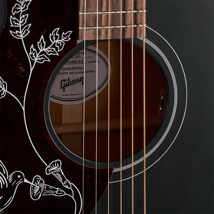 Gibson Hummingbird Special Left Handed Acoustic Guitar - Satin Ebony