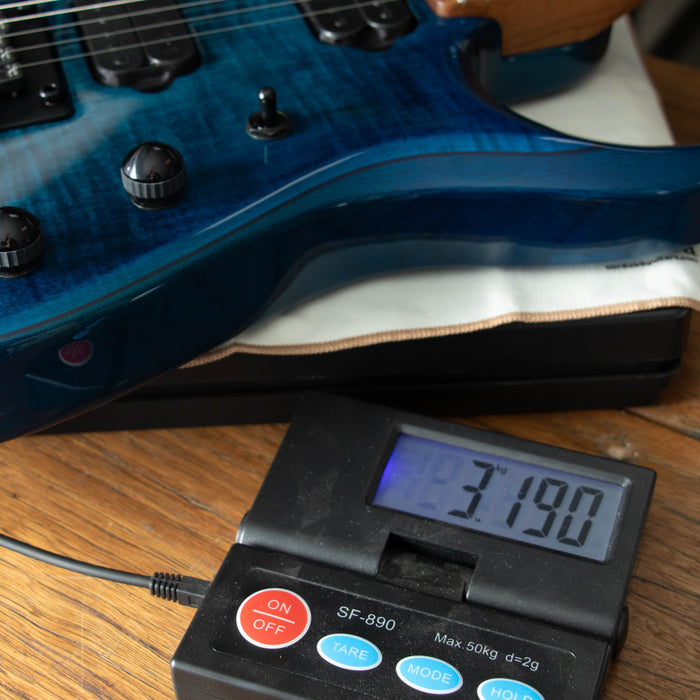 Ernie Ball Music Man JP15 Electric Guitar - Ultramarine Flame - H09852