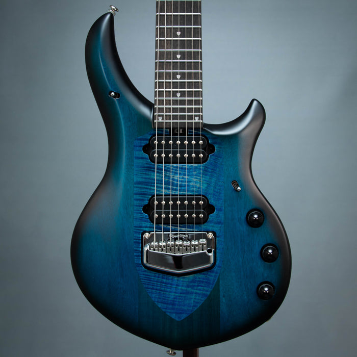 Ernie Ball Music Man Majesty 7 String Electric Guitar - Blue Silk - M019800