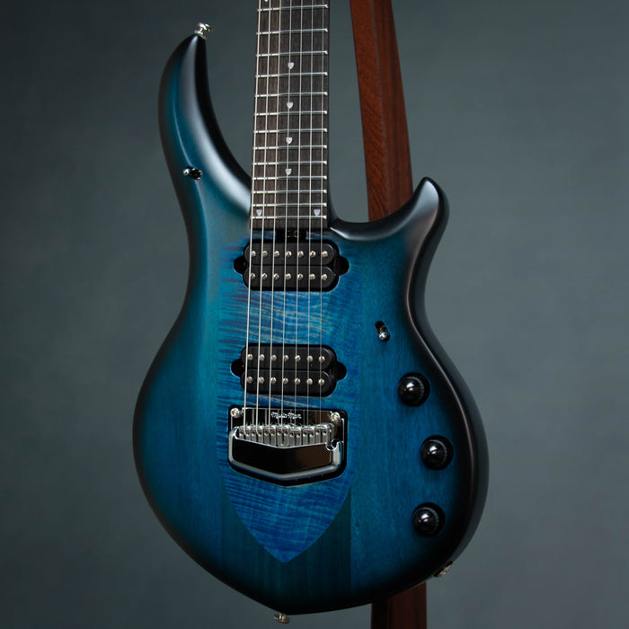 Ernie Ball Music Man Majesty 7 String Electric Guitar - Blue Silk - M019800