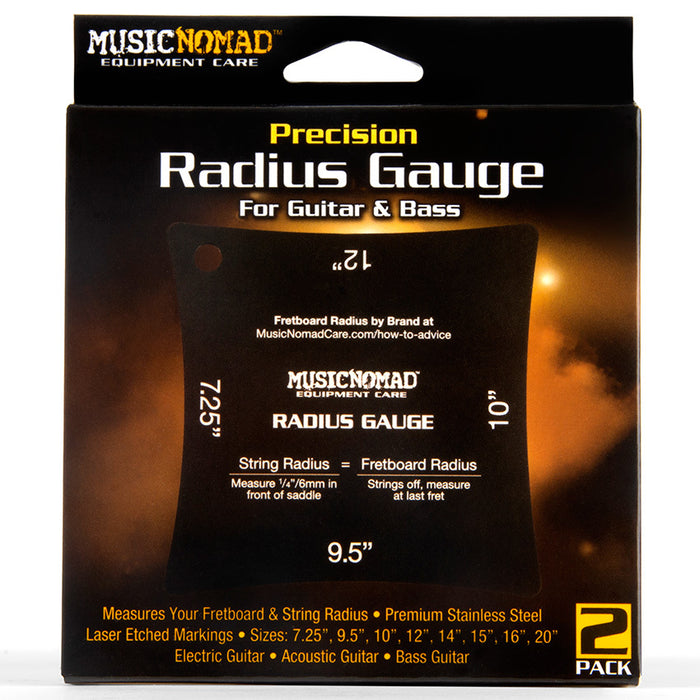 Music Nomad Precision Radius Gauge Set 2-Pce