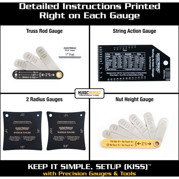 Music Nomad Precision Setup Gauge Set 6-Pce