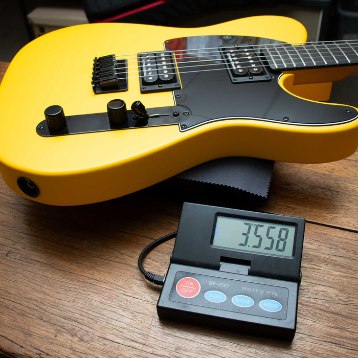 Fender Player II Advanced Telecaster HH Ebony w/Bag - Ferrari Yellow - Preowned