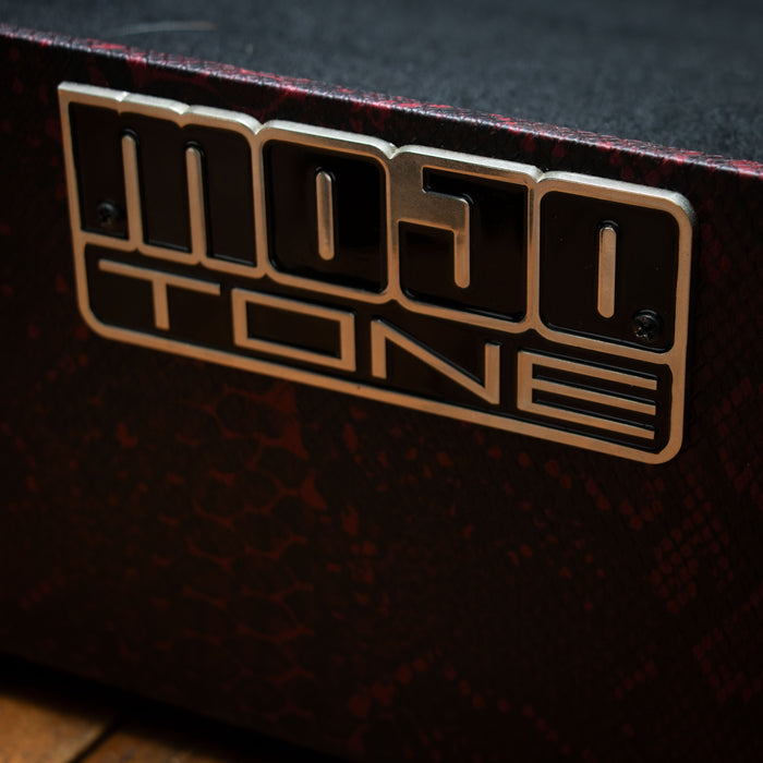 Mojotone Stompbox Suitcab Custom Pedal Board w/Case - Red Snake Skin - Preowned