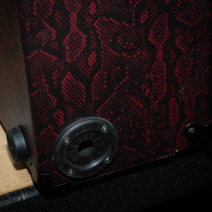 Mojotone Stompbox Suitcab Custom Pedal Board w/Case - Red Snake Skin - Preowned