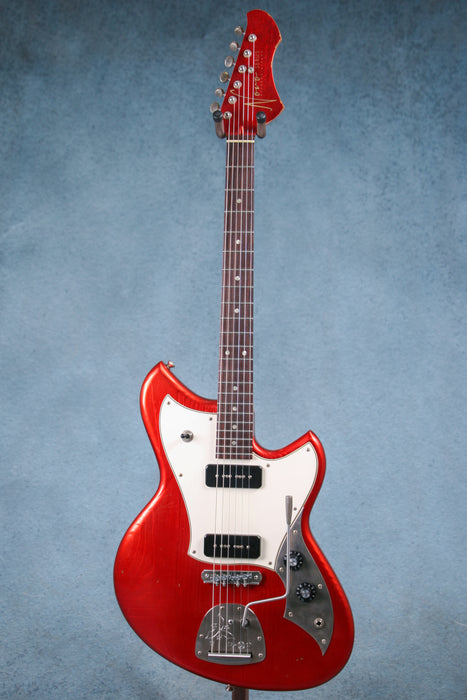 Novo Serus J Light Distress Electric Guitar - Candy Apple Red