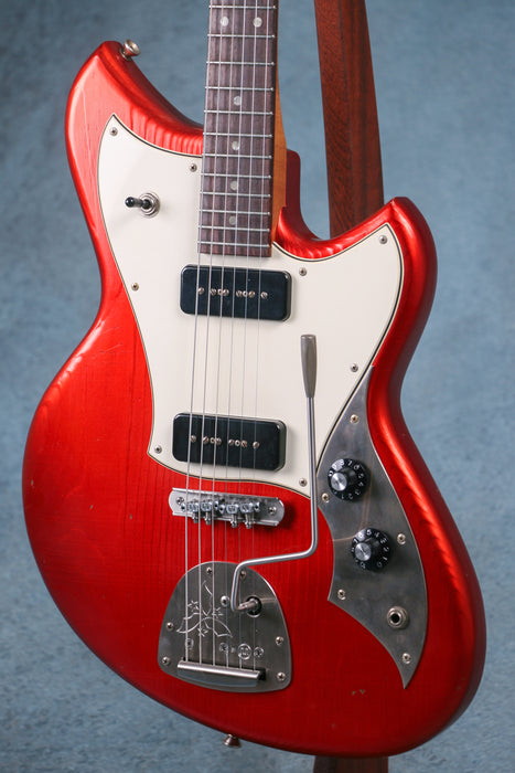 Novo Serus J Light Distress Electric Guitar - Candy Apple Red