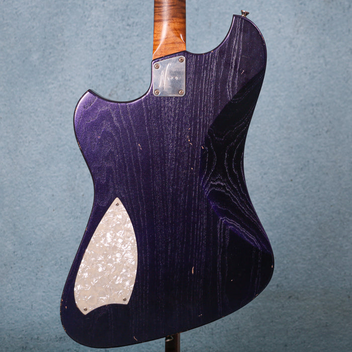 Novo Voltur J Light Distress Electric Guitar - Purple Stranger