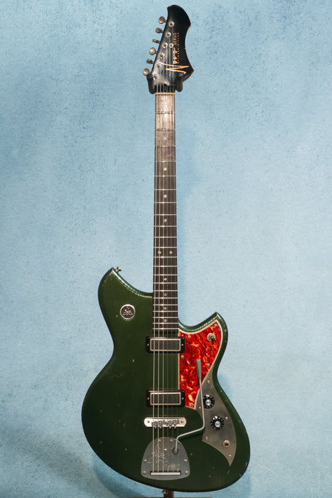 Novo Serus J Baritone Light Distress Electric Guitar - Cadillac Green