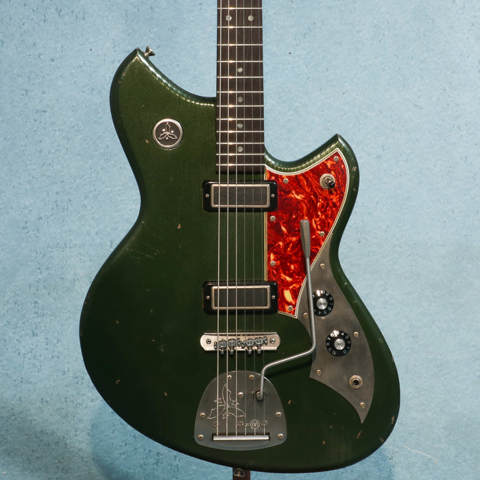 Novo Serus J Baritone Light Distress Electric Guitar - Cadillac Green