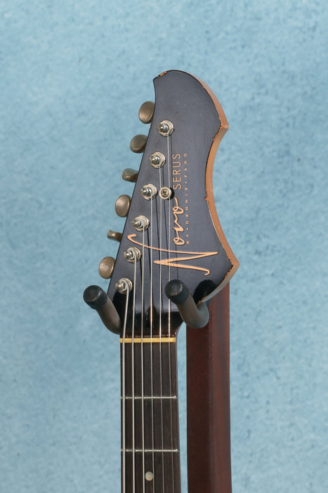 Novo Serus J Baritone Light Distress Electric Guitar - Cadillac Green