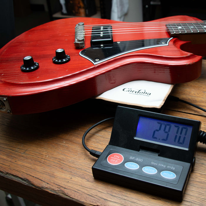 Novo Solus M1 Light Distress Electric Guitar - Faded Cherry