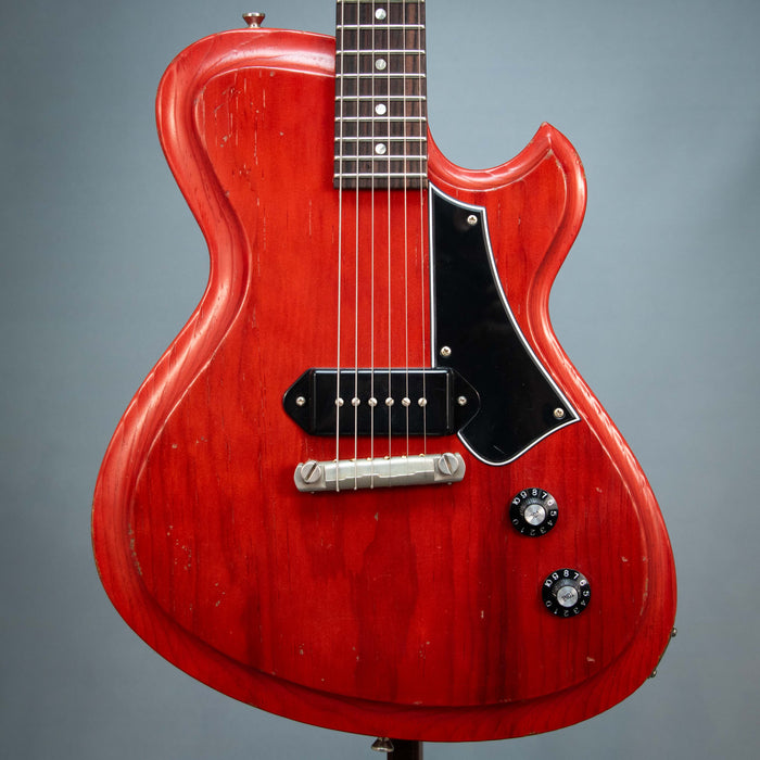 Novo Solus M1 Light Distress Electric Guitar - Faded Cherry