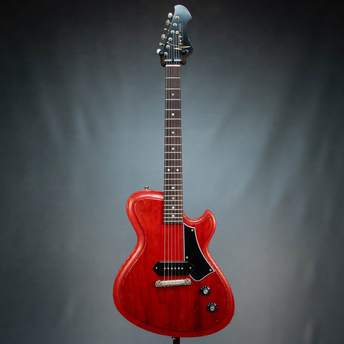 Novo Solus M1 Light Distress Electric Guitar - Faded Cherry