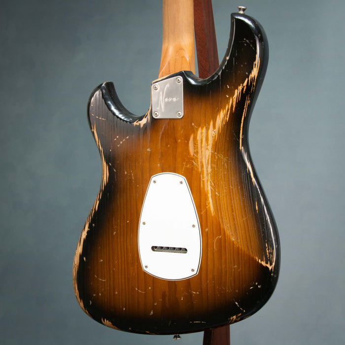 Novo Idris S3 Medium Distress Electric Guitar - 2-Tone Burst