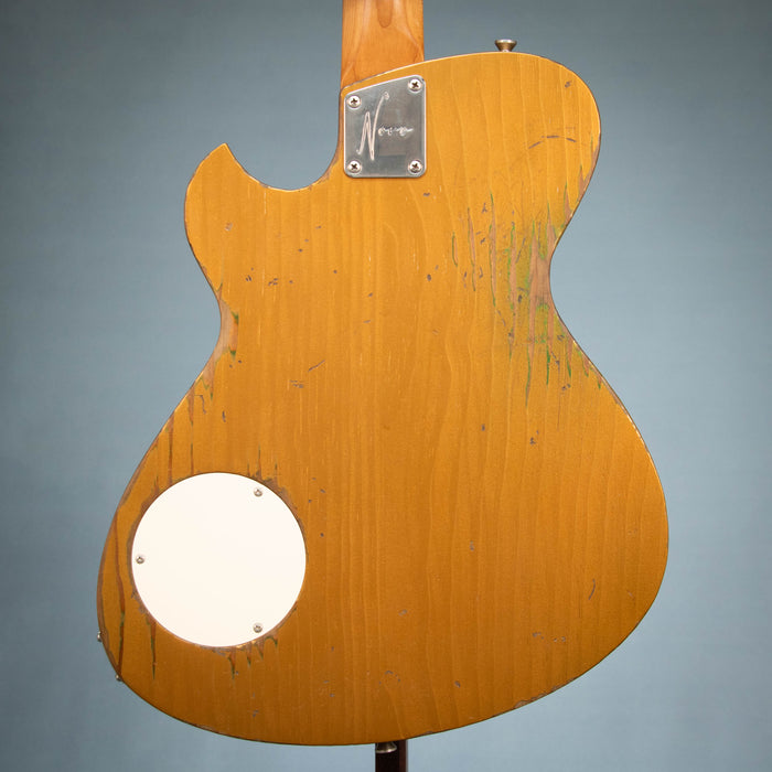 Novo Solus H2 Medium Distress Electric Guitar - Gold Top Gold