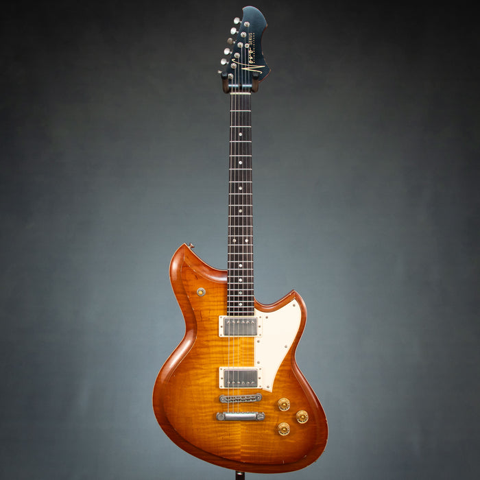 Novo Chambered Serus HH Light Distress Electric Guitar - Faded Tea Burst - Spec Sheet: 9048