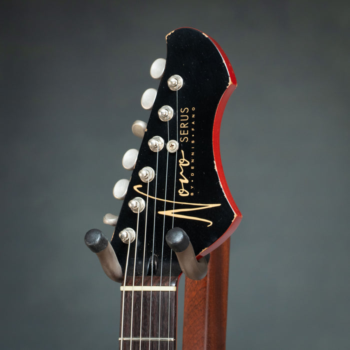 Novo Chambered Serus HH Light Distress Electric Guitar - Faded Tea Burst - Spec Sheet: 9048