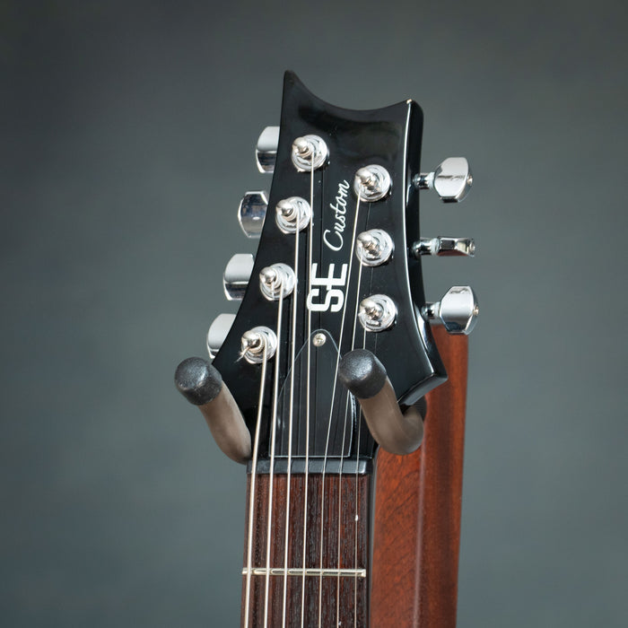 PRS SE Custom 24 7-String Electric Guitar w/Bag - Black - Preowned
