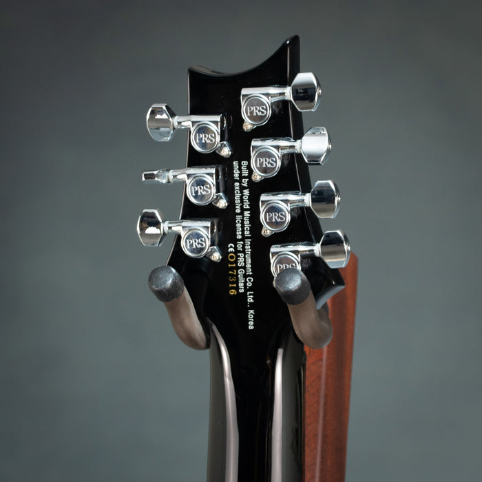 PRS SE Custom 24 7-String Electric Guitar w/Bag - Black - Preowned