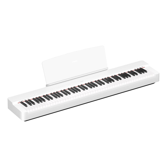Yamaha P-225WH Portable Digital Piano Pack With Stand Pedals and Stool - White