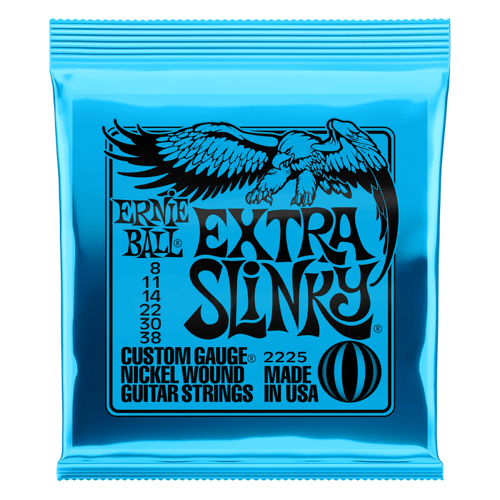 Ernie Ball Extra Slinky 08-38 Nickel Wound Electric Guitar Strings