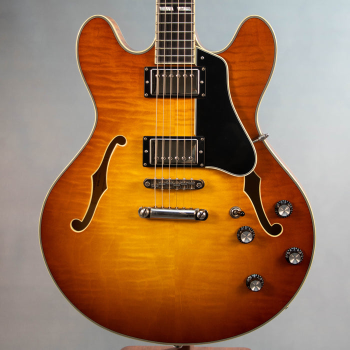 Eastman T486 Thinline Electric Guitar w/Case - Goldburst - Preowned