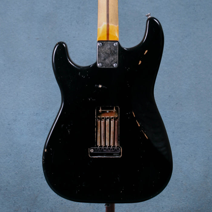 MJT / Warmoth Partscaster Strat Relic - Black - Preowned