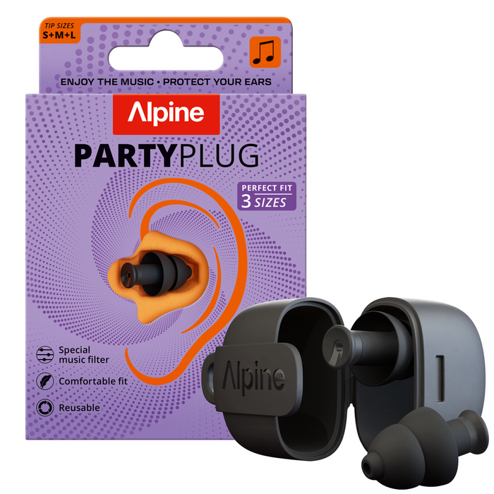 Alpine PartyPlug Ear Plugs - Black
