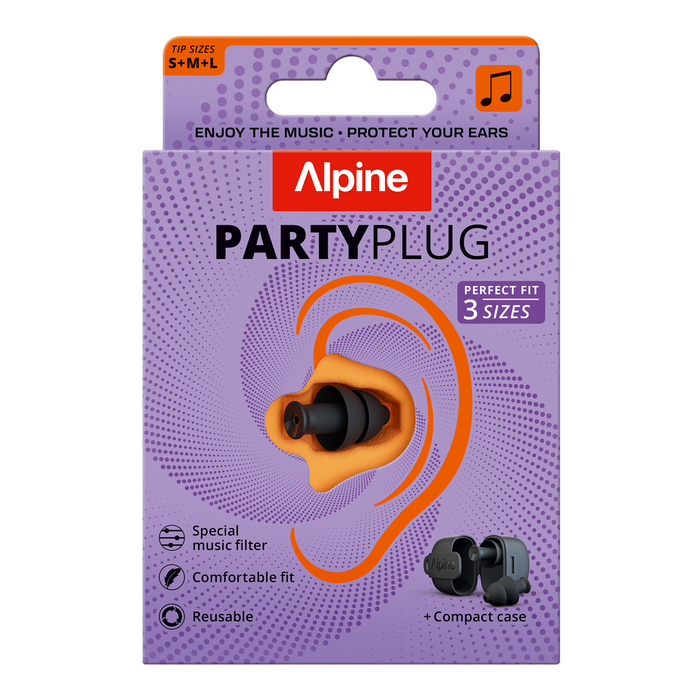 Alpine PartyPlug Ear Plugs - Black