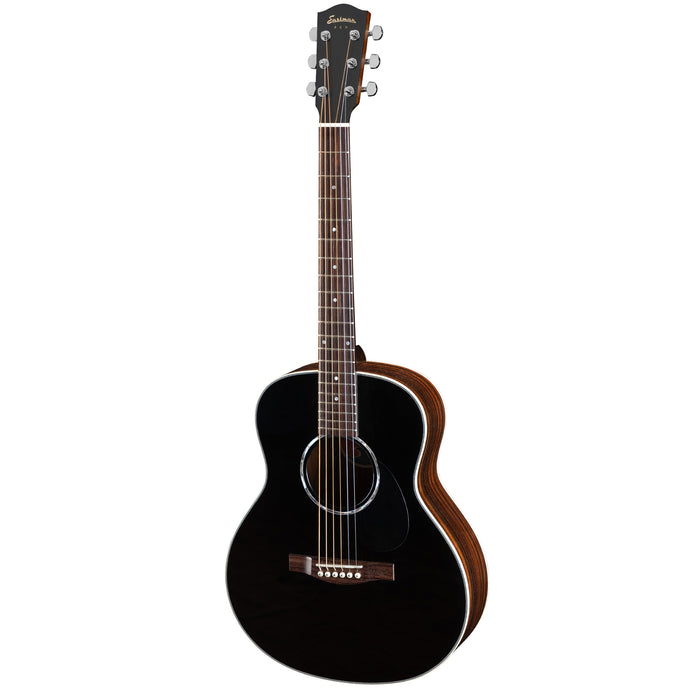 Eastman PCH2-TG-BK Travel Acoustic Guitar - Black