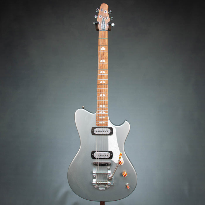 Powers Electric A-Type FF42 CamTail Electric Guitar - Dolomite Silver - A510