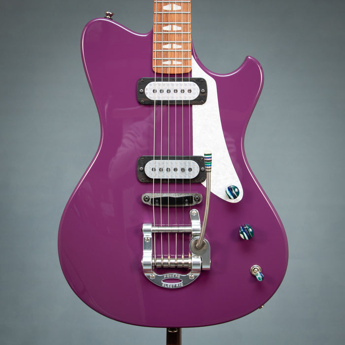 Powers Electric A-Type FF42 CamTail Electric Guitar - Aubergine - A517