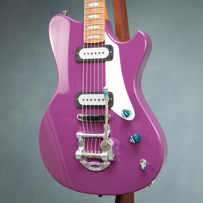 Powers Electric A-Type FF42 CamTail Electric Guitar - Aubergine - A517