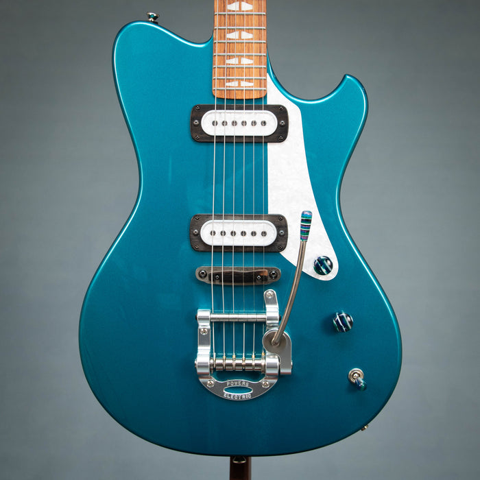 Powers Electric A-Type PF42 CamTail Electric Guitar - Turquoise Metallic - A550