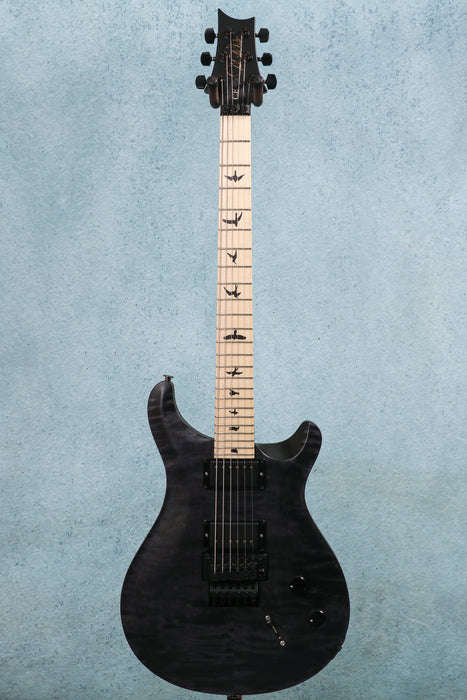 PRS DW CE 24 Floyd Dustie Waring Signature Electric Guitar - Grey Black - Stained Binding - 0388022