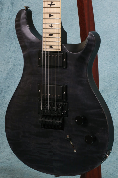 PRS DW CE 24 Floyd Dustie Waring Signature Electric Guitar - Grey Black - Stained Binding - 0388022