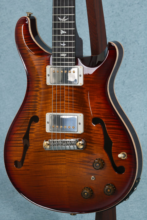 PRS Hollowbody II Piezo - 10 Top and Back - Dark Cherry Burst - 0398781