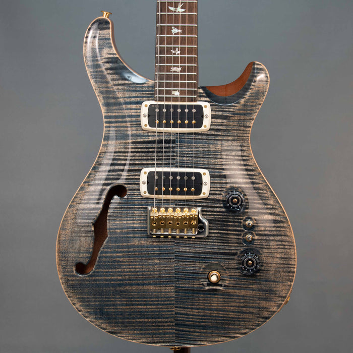 PRS 40th Anniversary Custom 24-08 Limited Edition Semi Hollow Electric Guitar - Faded Whale Blue - 0410665