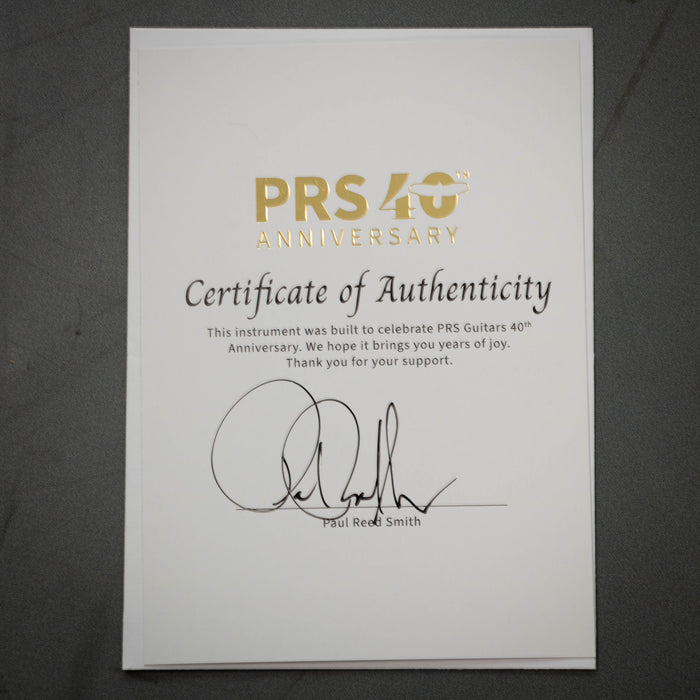 PRS 40th Anniversary Special Semi-Hollow Limited Edition Electric Guitar - Yellow Tiger - 25 0420441