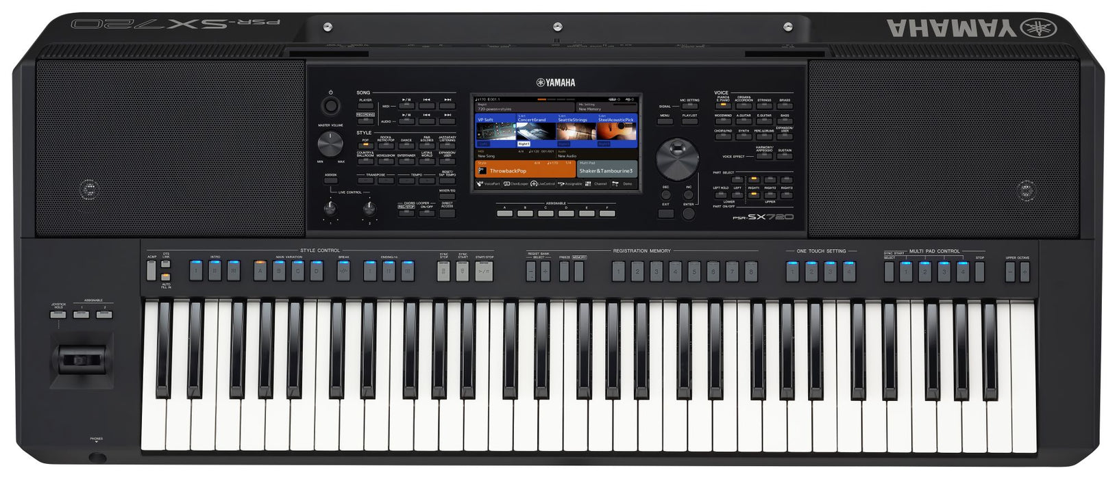 Yamaha PSR-SX720 61 Key Portable Arranger Keyboard - Black