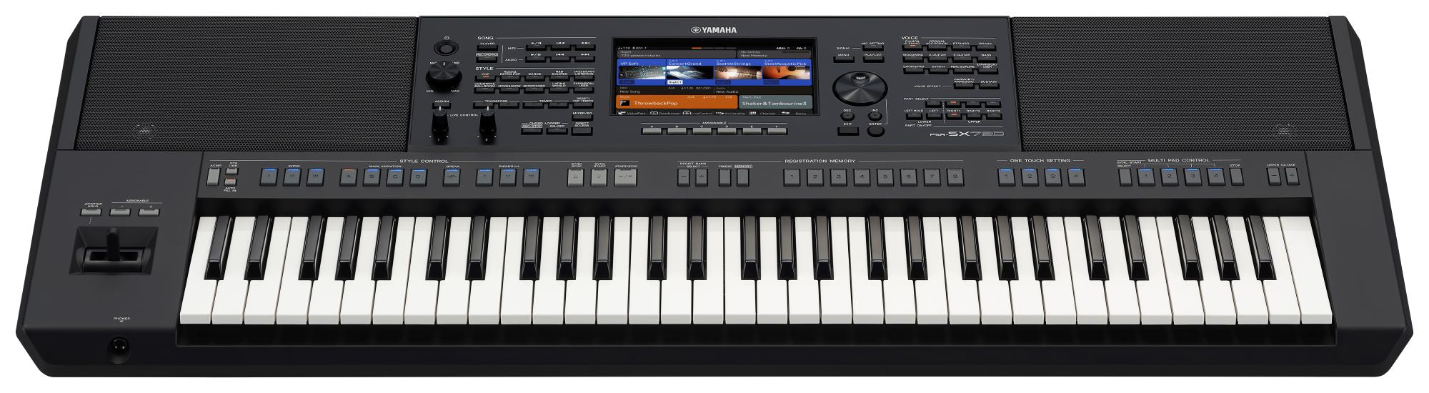 Yamaha PSR-SX720 61 Key Portable Arranger Keyboard - Black